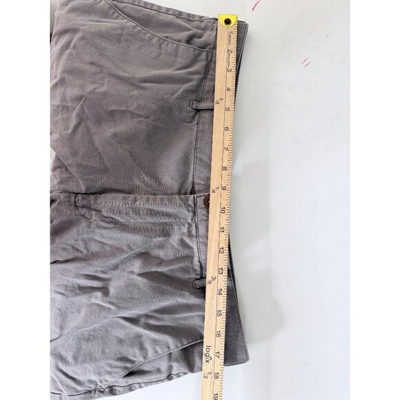 Faherty Chino Cotton Shorts Mens Size 35 Gray 9-inch Inseam Casual Walking Outdo - Picture 5 of 10